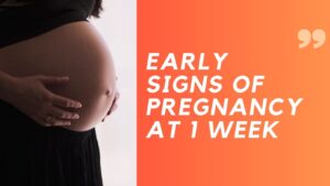 1st week pregnancy symptoms